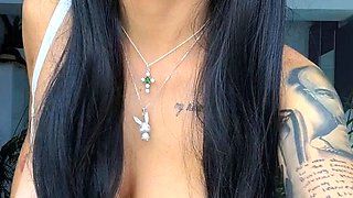 Big boobs milf masturbates with her dildo