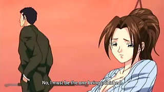 Anime girl with red hair gets orgasm - Hentai porn