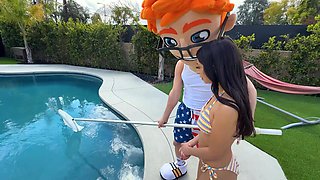 Pool Boy Play: Sona Bella's Masked Encounter