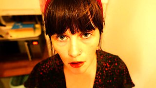 Amateur brunette Michelle with small tit