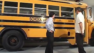 The Bus To School Turns Into A Place Of Sin And Orgasm !!!