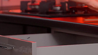 Surprised Housekeeper Learns How to Use Revolve X Vibrating Masturbator