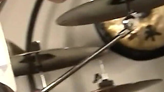 Pretty teen Samantha Kush takes on huge cock and fucks in the locker room