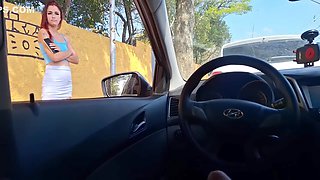 Risky Masturbation For Hot Redhead Who Was At The Bus Stop