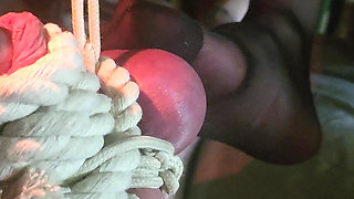 Goode Girl Flogging Balls by Candle Light POV
