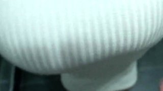 Stepmom's Pussy Filled with Sperm in a Public Toilet - Amate