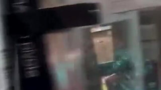 Wife masturbates and flashes outdoor