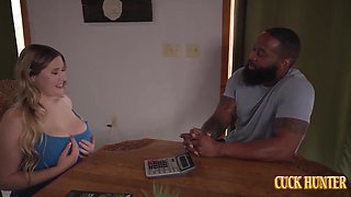 Big Heavy-breasted wife Emma cuckold sex