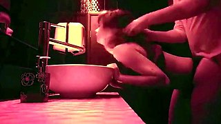 Rough Sex in the Club Bathroom with an 18-Year-Old Amateur