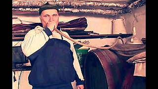 Vintage Porn of an Old Lady with Hairy Pussy Cumshot by Her Husband