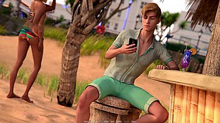 Beach fun with fuckboxes and hot action in the sun