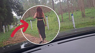 Flash Cock to a Girl in the Car!