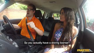 Princess Jasmine & Ryan Ryder in a wild car threesome with a busty MILF