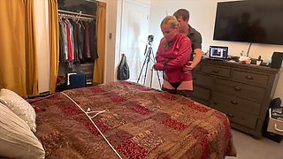 Figging Wife in Straight Jacket Til She Squirts