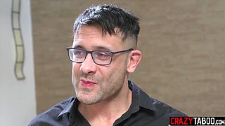 XXL backside blondie COUGAR hard-core three-way buttfuck lovemaking with spouse and doctor