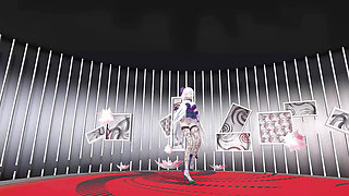 Yowane Haku Undress Dance Sexy Lingerie Hentai Stickysticky Song Mmd 3D Purple Clothes Color Edit Smixix