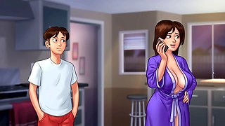 Debbie can't believe her eyes when she sees his huge dick for the first time