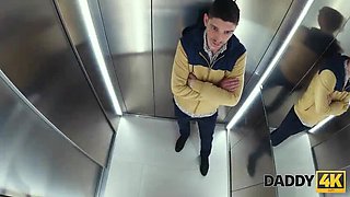 Young Blonde Cheats on Boyfriend with Older Veteran Daddy - Hot HD Sex