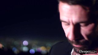 Horny milf Skye couldn't wait for him to get out of the shower