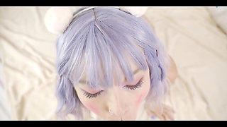 Teen Gives Juicy Blowjob and Facial. Karneli Bandi