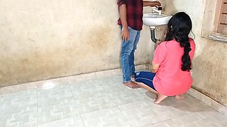 Nepali Bhabhi Best Ever Fucking With Young Plumber In Bathroom! Desi Plumber Sex In Hindi Voice