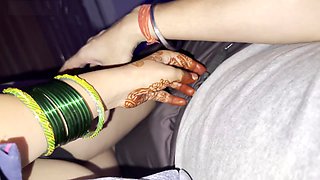 Indian newly married couple gets intense on their first night