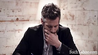 Busty Secretary Bella Round Fucks Married Boss in Office - Cheating Affair