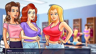 Car Toon - Horny Girlfriend Get Fucked In The Locker - Summertime Saga