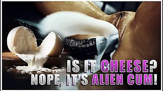 Is It Cheese? Nope. Alien Cream . Pie - Emiri Momota, Rae Lil Black And Macy Meadows