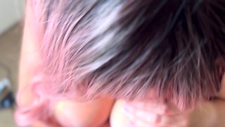 Huge Japan blowjob and handjob POV orgy with a cumshot