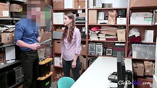 Teen gets caught and banged security- Izzy Lush