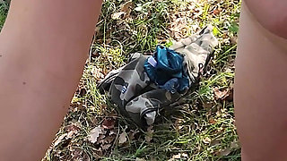 Anal Threesome in the Forest with Facefuck