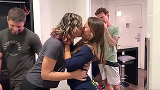 Perv couple enjoys swinger group fuck with other couple