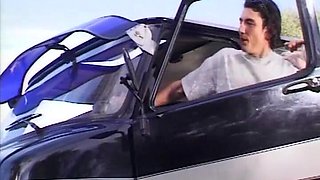 Threesome! Two Beautiful Young Women Get Fucked Outdoors by a Guy and Suck His Balls Empty.