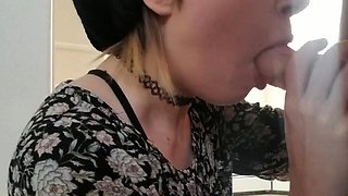 Wet Teen Dildo Blowjob