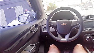 App Driver Fucks Young Girl and Makes Her Pee with Lust
