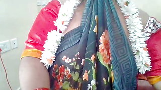 Telugu Blue Saree Aunty Open Bigboobs Sucking Puffy Nipples Sucking Dirty Talking Telugu Audio