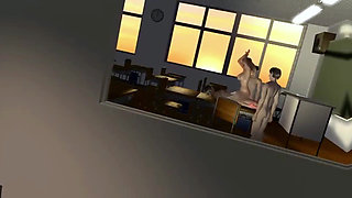 Lustful Big Boob Teacher Get Fuck with Her Student - Hentai 3D 74