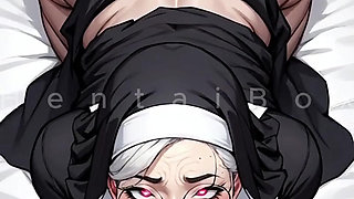 AI Hentai 3D - Wet and hot blowjob from tight little mouth