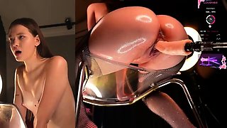 Pink pussy and ass kinky solo toy fun