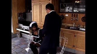 Black Pussy Maid Devours White Meat