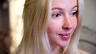 Blonde teen Sierras first erotic masturbation video