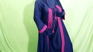 Husband Wife of Indian Desi Village Enjoying in the Field in Winter