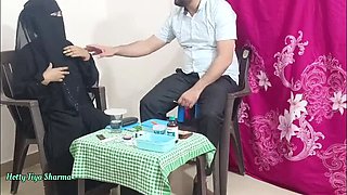 Hot Muslim Wife Fucked Hard by Doctor in Front of Husband - Threesome Anal Sex with Jiya Sharmaa