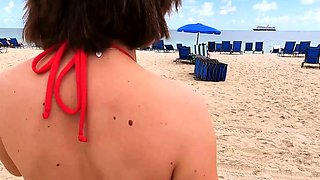 YNGR-Gracie Gates Takes A Topless Swim in The Pool