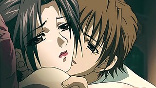 Hentai: Double-toying & Hot Games With Her Stepson Make Lusty Busty MILF Finally Try a Wild Gangbang