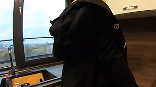 Blonde Teen Maid Gets Anal Fucked in the Kitchen