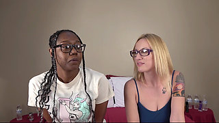 Desperate Amateurs Kay Lee Misty and Kookiie geting their tight pussies banged hard by big cock