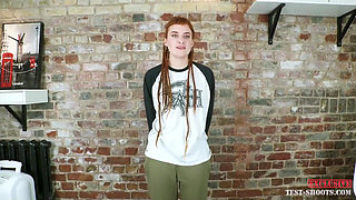 Emo Tattooed Teenager Bryla in Nude Video Casting Interview