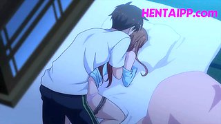 Stepbrother wakes up and seduces his stepsister hentai